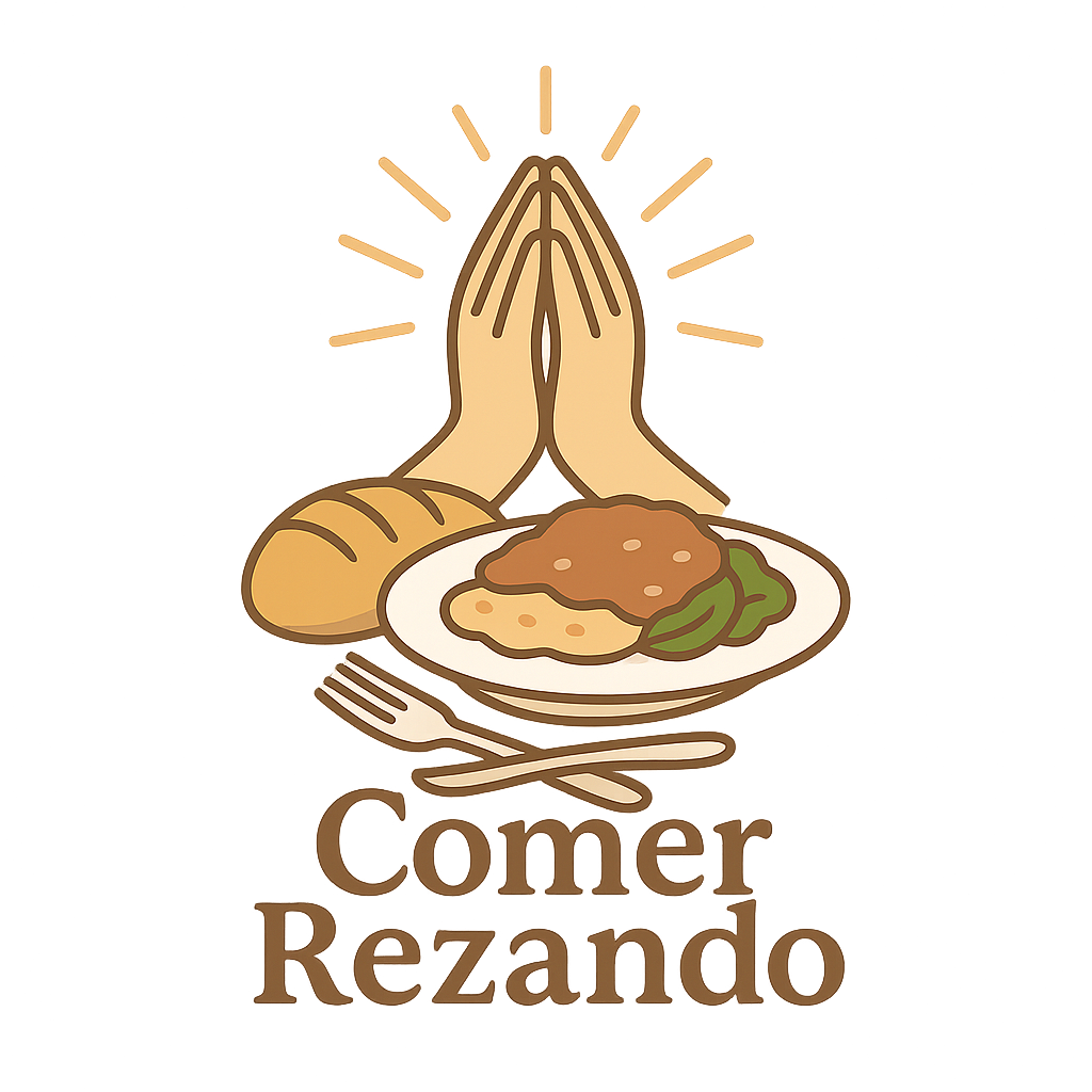 Logo Comer Rezando